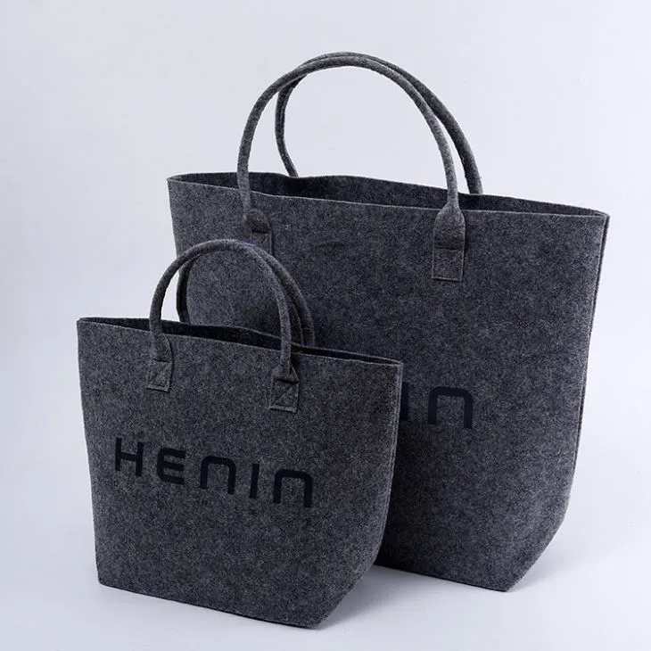 Shopping Felt Tote Bag